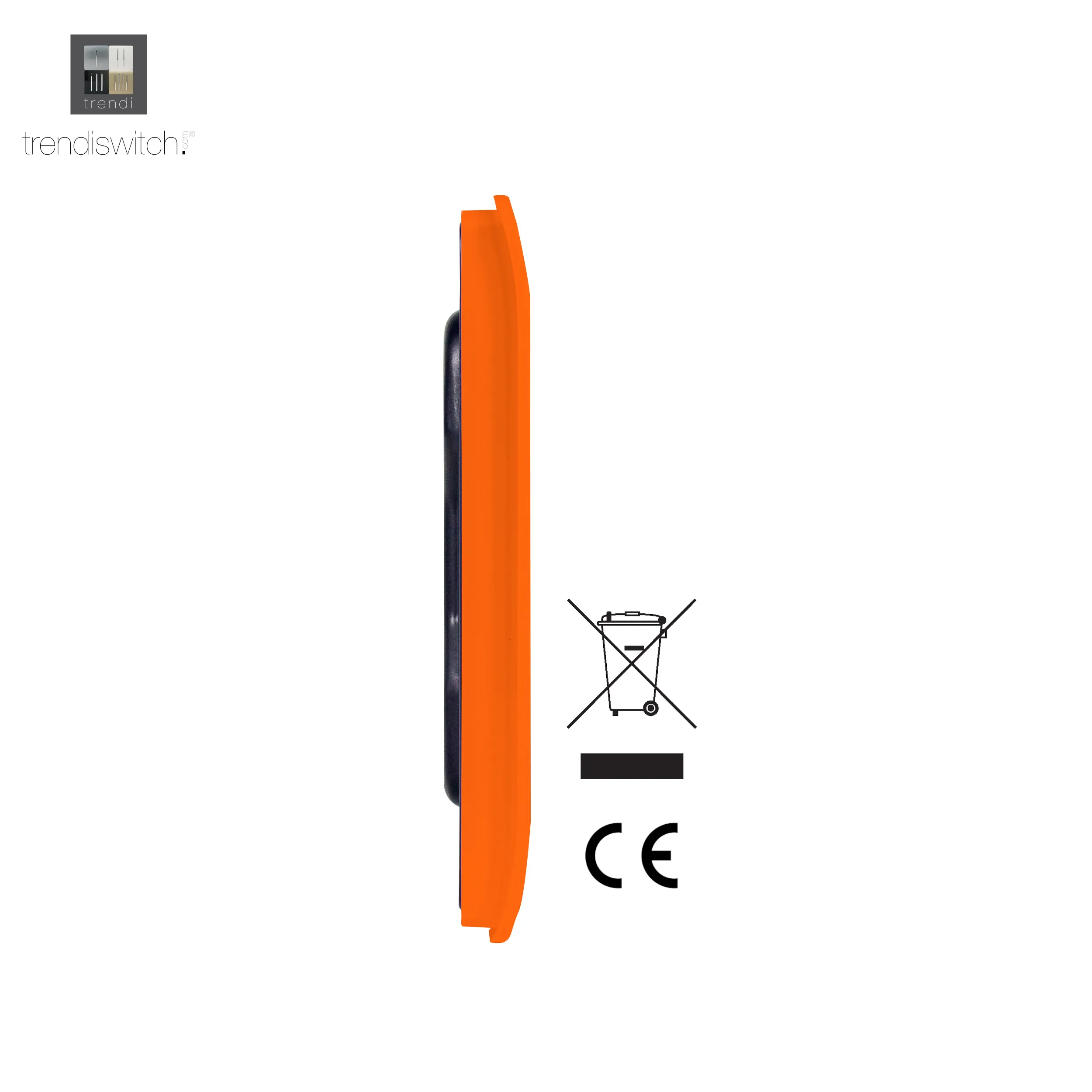 1 Gang Blanking Plate Orange ART-BLKOR  Trendi Orange